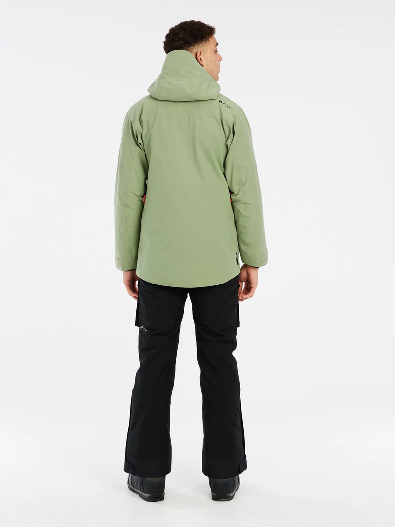 Load image into Gallery viewer, Protest Men&#39;s PRTFOUND Snow Jacket Marl Green 6710544_554
