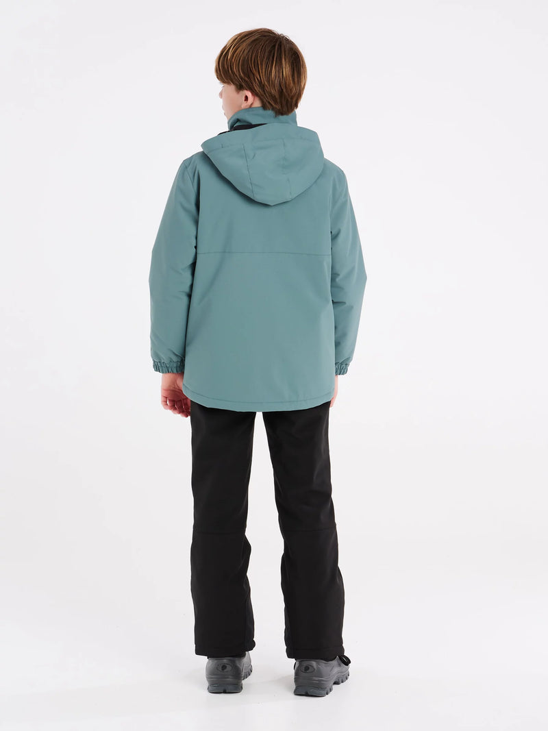 Load image into Gallery viewer, Protest Kid&#39;s Skimmer Snow Jacket Atlantic Green 6811332_288
