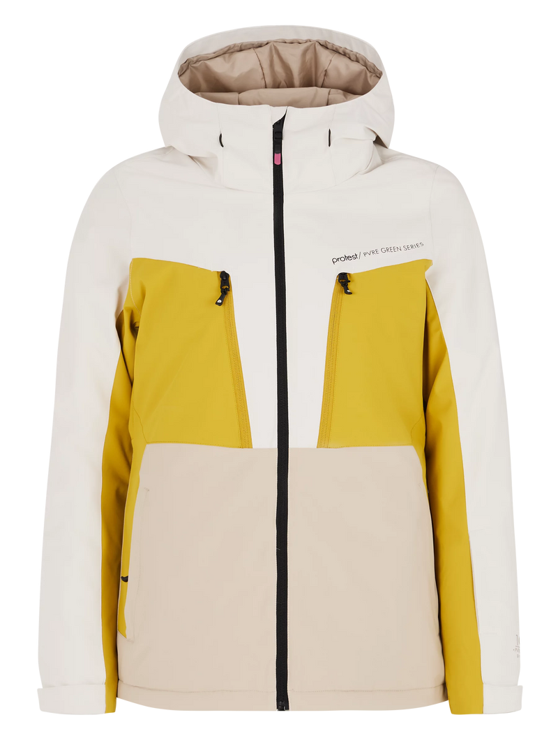 Load image into Gallery viewer, Protest Women&#39;s PRTCALIDA Snow Jacket Kitt Of White 6612044_106
