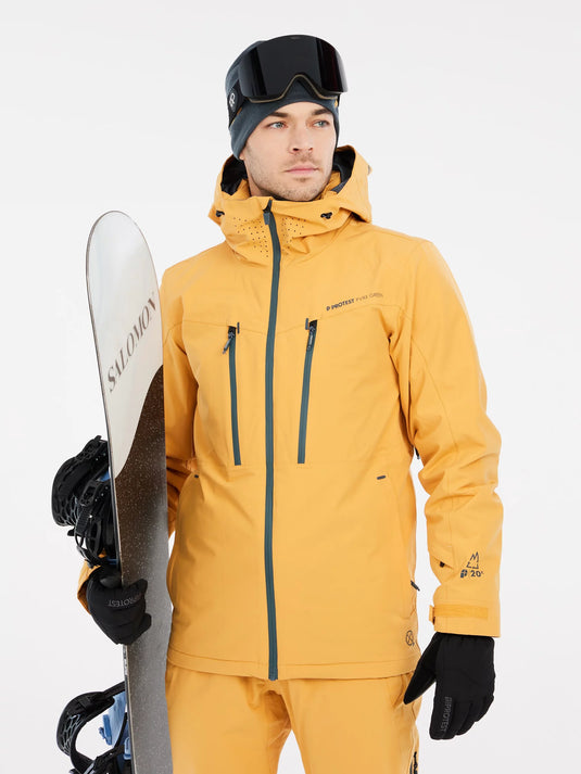 Protest Men's PRTTIMOTHY Snow Jacket Cab Yellow 6710344_708