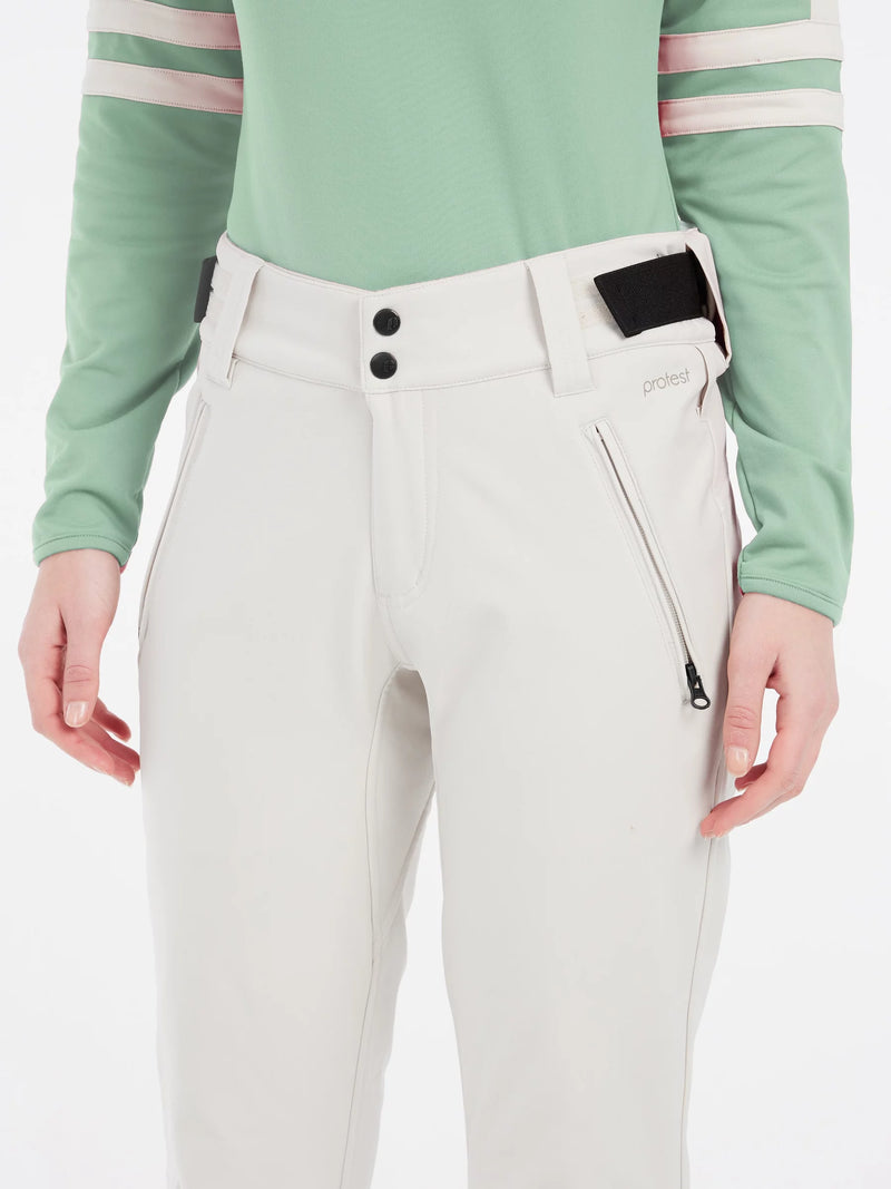 Load image into Gallery viewer, Protest Women&#39;s PRTRELOLE Snow Pants Canvas Off White 4612100_101
