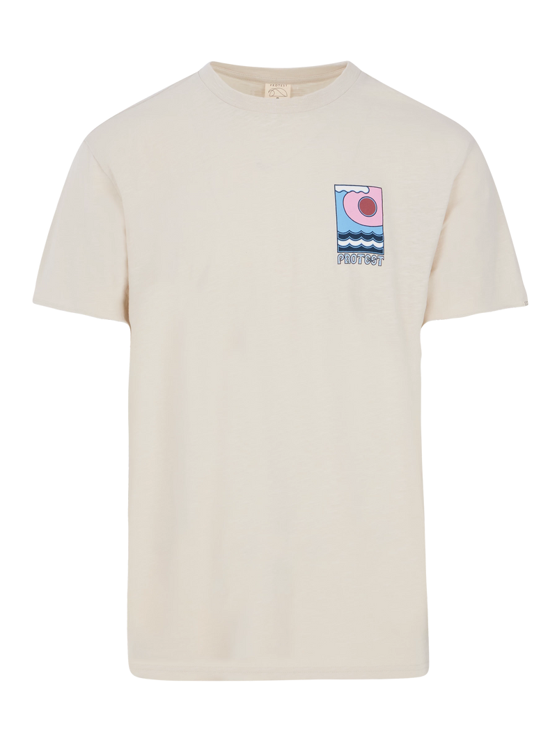 Load image into Gallery viewer, Protest Men&#39;s Rudge Loose Fit T-Shirt Kitoffwhite 1711743_106
