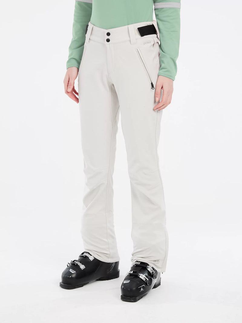 Load image into Gallery viewer, Protest Women&#39;s PRTRELOLE Snow Pants Canvas Off White 4612100_101
