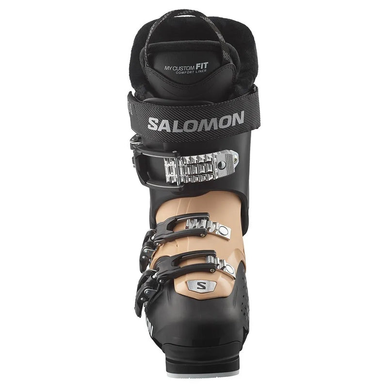 Load image into Gallery viewer, Salomon Women&#39;s QST Access 60 Ski Boots Black/Beach Sand L47344600
