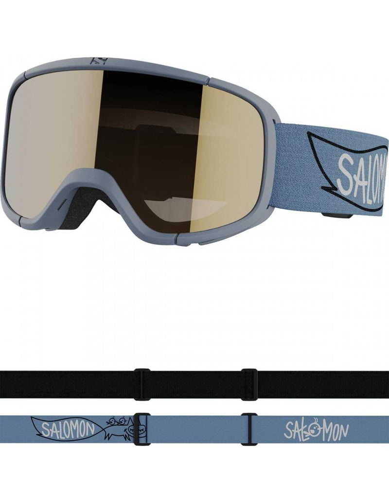 Load image into Gallery viewer, Salomon Kid&#39;s Rio Goggles Blue/Gold S2 L47254300
