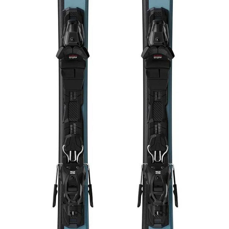 Load image into Gallery viewer, Salomon Unisex E S/MAX 6 167 Ski Set Teal/Bright Red/Black L47672000167
