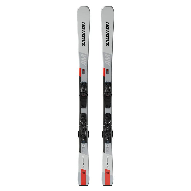 Load image into Gallery viewer, Salomon Unisex S/MAX 76 AM 162 Ski Set Gryvio/Bright Red/Black L47659100162
