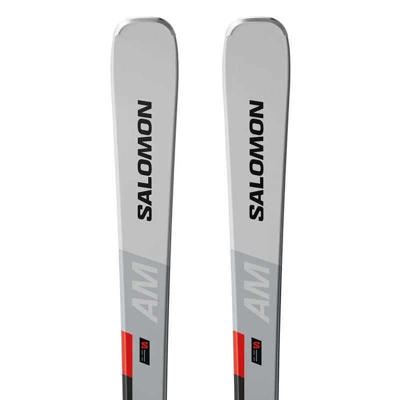 Load image into Gallery viewer, Salomon Unisex S/MAX 76 AM 154 Ski Set Gryvio/Bright Red/Black L47659100154
