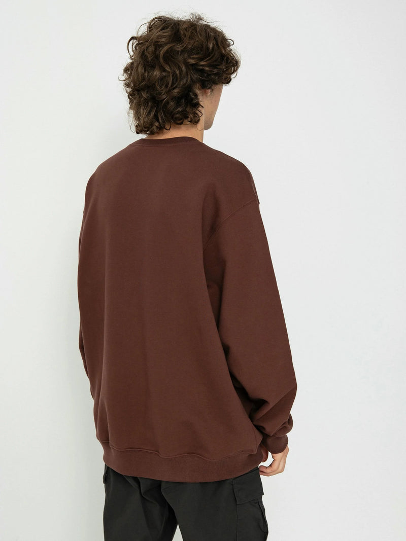 Load image into Gallery viewer, Vans Men&#39;s Style Guy Loose Fit Crew Sweatshirt Bitter Chocolate VN000HPR7YO1
