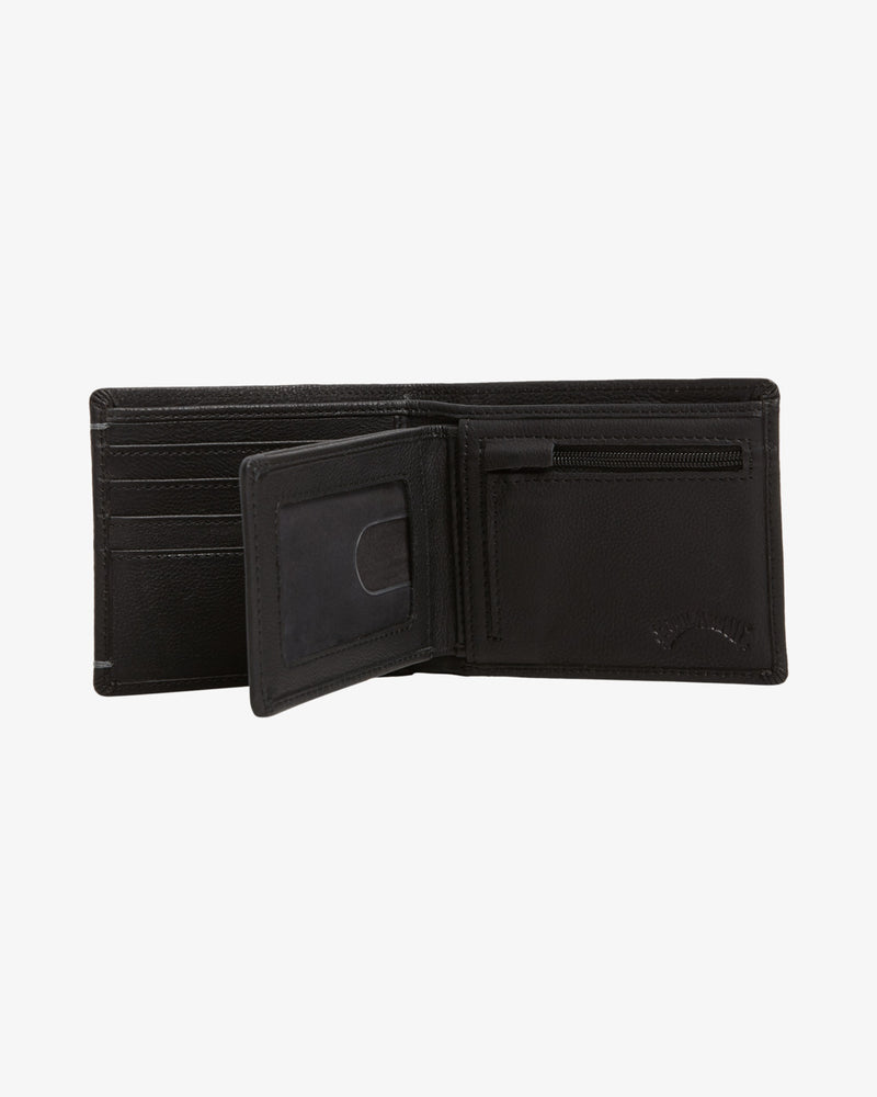 Load image into Gallery viewer, Billabong Men&#39;s Rockaway 2-In-1 Bi-Fold Wallet Black UBYAA00178-BLK
