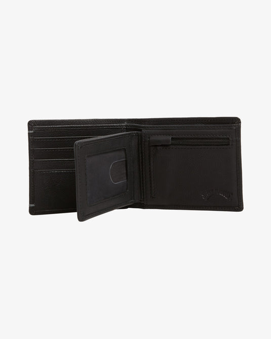 Billabong Men's Rockaway 2-In-1 Bi-Fold Wallet Black UBYAA00178-BLK