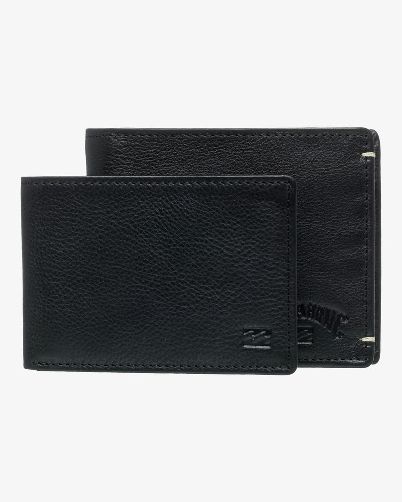 Load image into Gallery viewer, Billabong Men&#39;s Rockaway 2-In-1 Bi-Fold Wallet Black UBYAA00178-BLK
