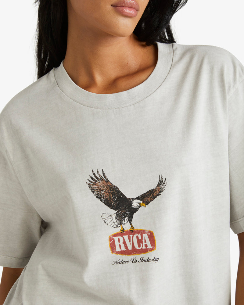 Load image into Gallery viewer, RVCA Women&#39;s Hawk Eye Short Sleeves Vapor UVJZT00256_SFP0
