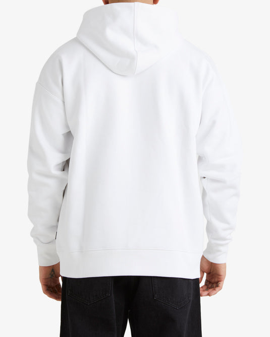 RVCA Men's Tough Luck Pullover Hoodie White UVYFT00287_WHT