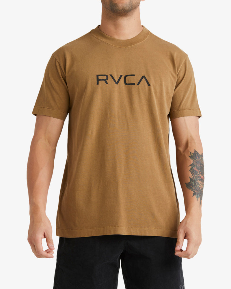 Load image into Gallery viewer, RVCA Men&#39;s Big Rvca Washed T-shirt Ermine UVYZT00381-CNK0
