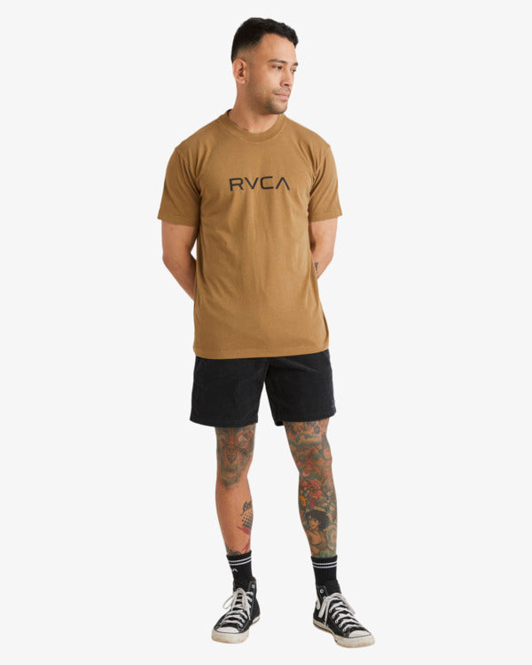 Load image into Gallery viewer, RVCA Men&#39;s Big Rvca Washed T-shirt Ermine UVYZT00381-CNK0
