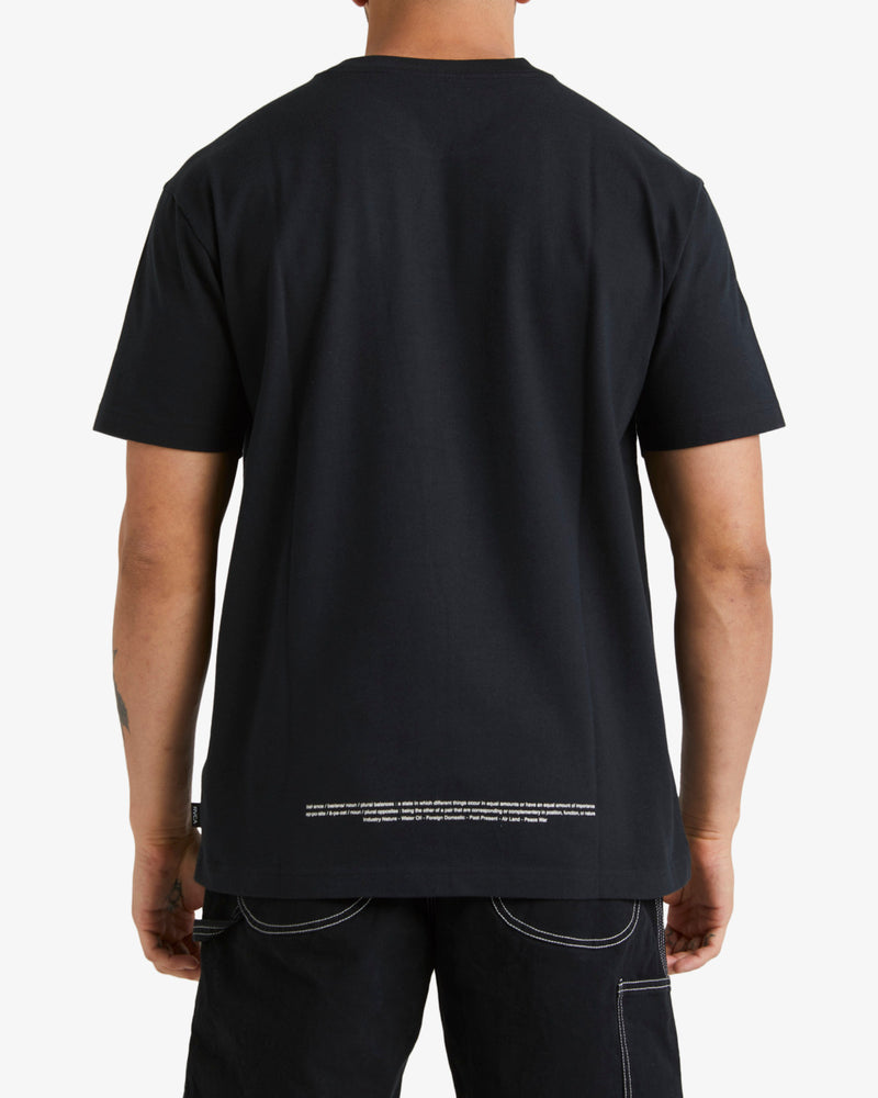 Load image into Gallery viewer, RVCA Men&#39;s In Balance Short SLeeve T-Shirt Rvca Black UVYZT00741-RVB
