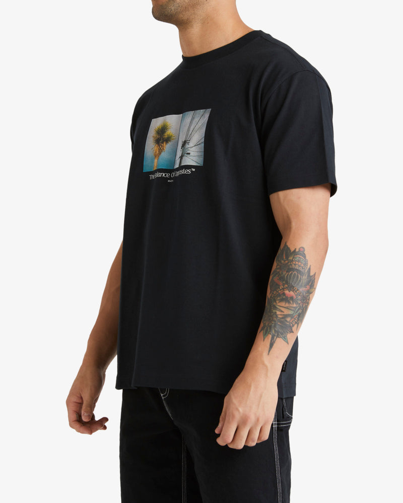 Load image into Gallery viewer, RVCA Men&#39;s In Balance Short SLeeve T-Shirt Rvca Black UVYZT00741-RVB
