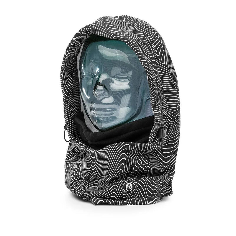 Load image into Gallery viewer, Volcom Men&#39;s Hydro Fleece Hood Thingy Black Print J5552501_BPR
