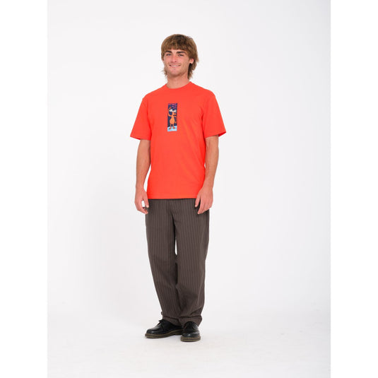 Volcom Men's Olivmoose T-Shirt Orange A5232413_BRE