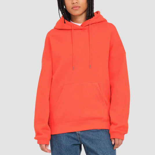 Volcom Women's Stone Heart Up Hoodie Bright Red B4132412_BRE