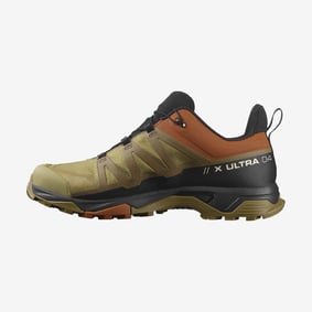 Salomon Men's X Ultra 4 Gore-Tex Hiking Shoes Gothic Olive/Caramel Cafe/Black L47685200