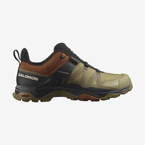 Salomon Men's X Ultra 4 Gore-Tex Hiking Shoes Gothic Olive/Caramel Cafe/Black L47685200