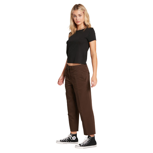 Volcom Whawhat Chino Pant Dark Brown B1112100_DBR